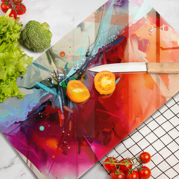 Proteção para placa de indução Abstração pintada