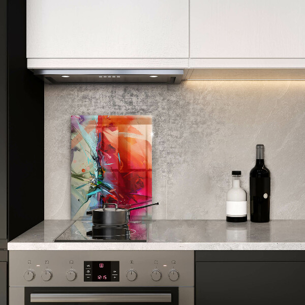 Proteção para placa de indução Abstração pintada