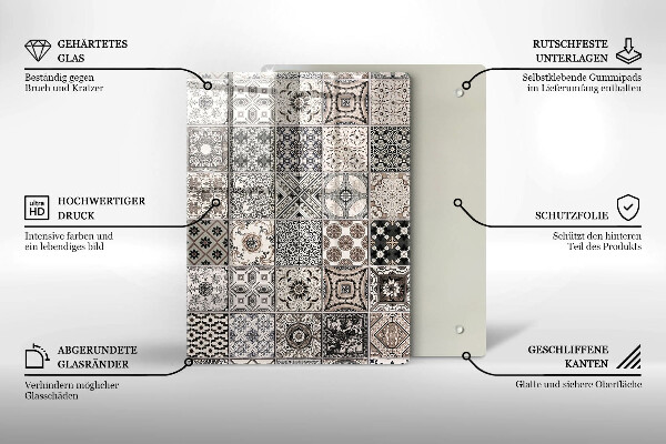 Proteção para placa de indução Azulejos decorativos