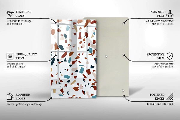 Protetor de placa de indução Pedra decorativa