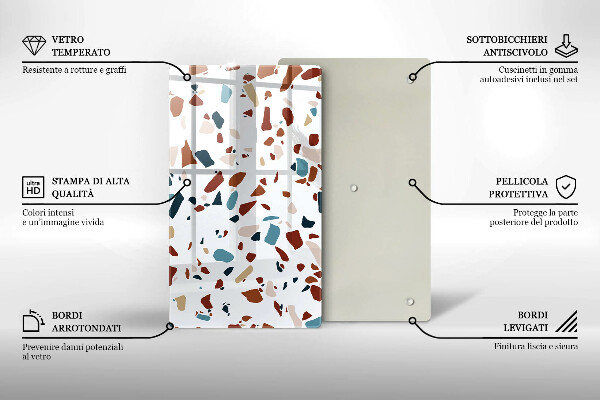 Protetor de placa de indução Pedra decorativa