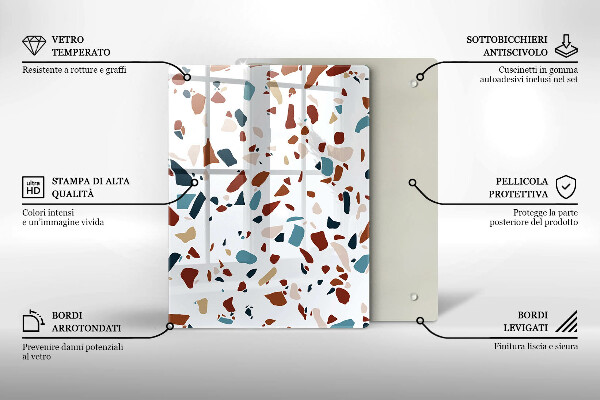 Protetor de placa de indução Pedra decorativa