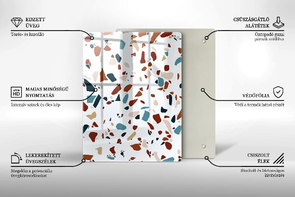 Protetor de placa de indução Pedra decorativa