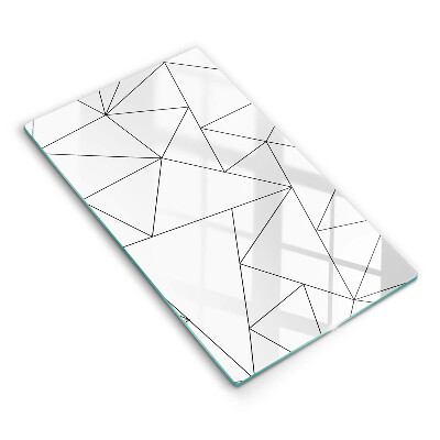 Protetor de bancada Triângulos brancos