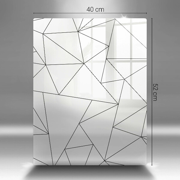 Protetor de bancada Triângulos brancos