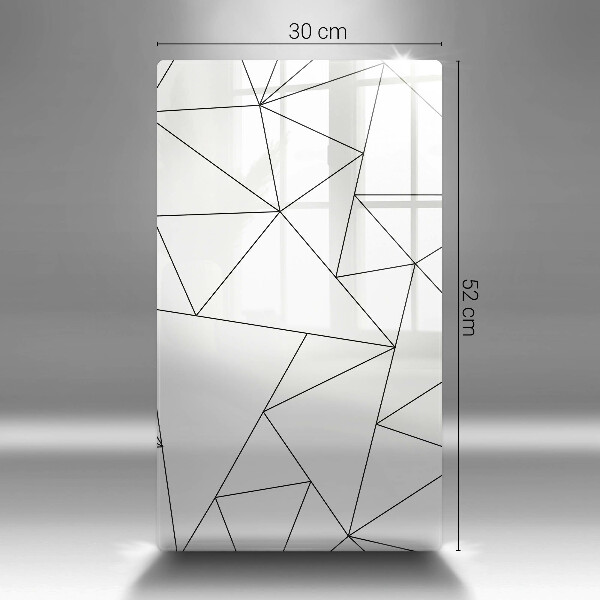 Protetor de bancada Triângulos brancos