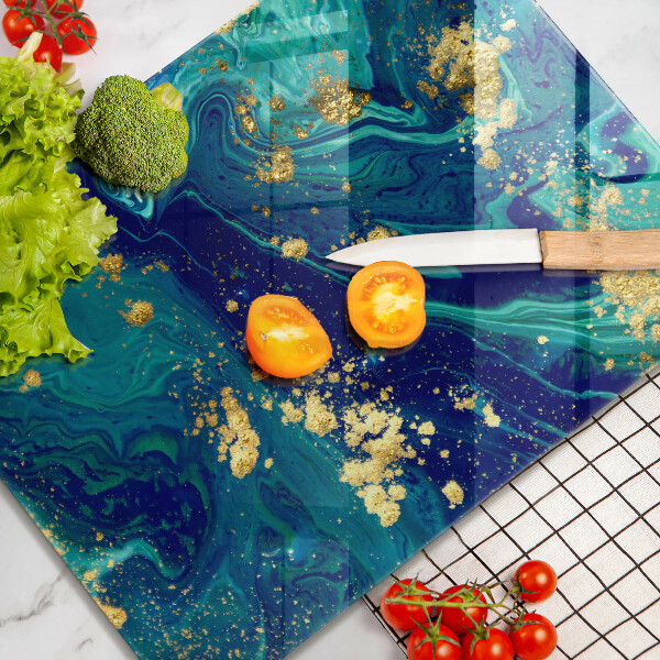 Proteção para placa de indução Abstração com ouro