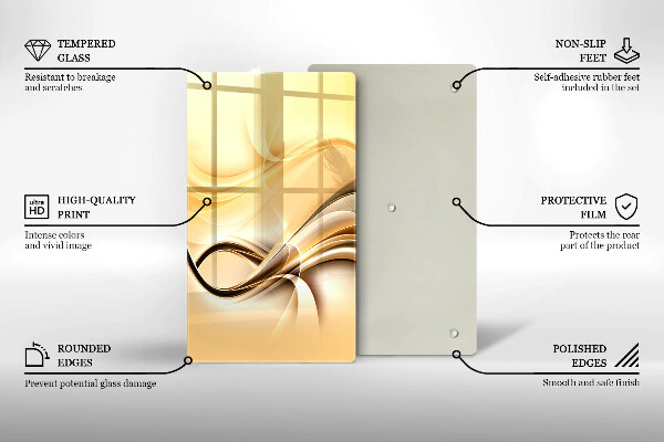 Protetor de placa de indução Fumaça abstrata