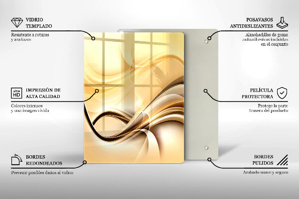 Protetor de placa de indução Fumaça abstrata