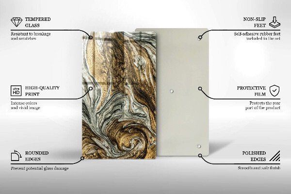 Protetor de placa de indução Abstração rica