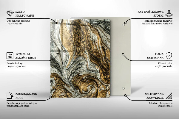 Protetor de placa de indução Abstração rica