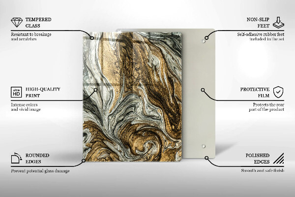 Protetor de placa de indução Abstração rica