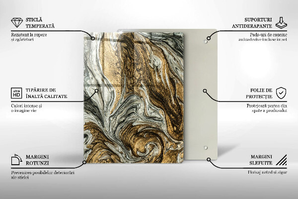 Protetor de placa de indução Abstração rica