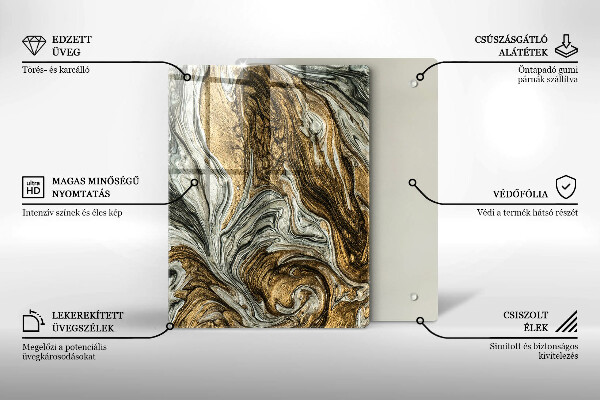 Protetor de placa de indução Abstração rica