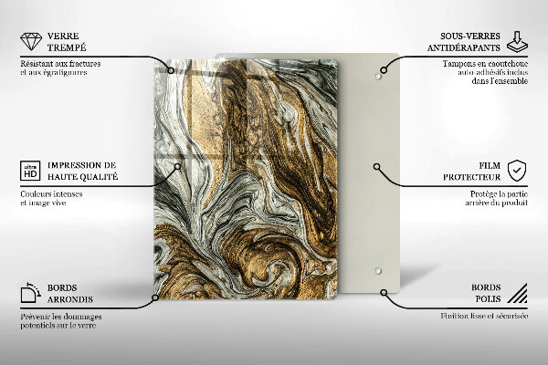 Protetor de placa de indução Abstração rica