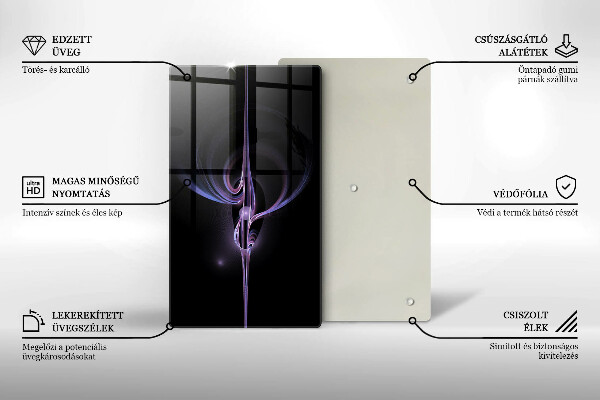 Protetor de placa de indução Abstração moderna