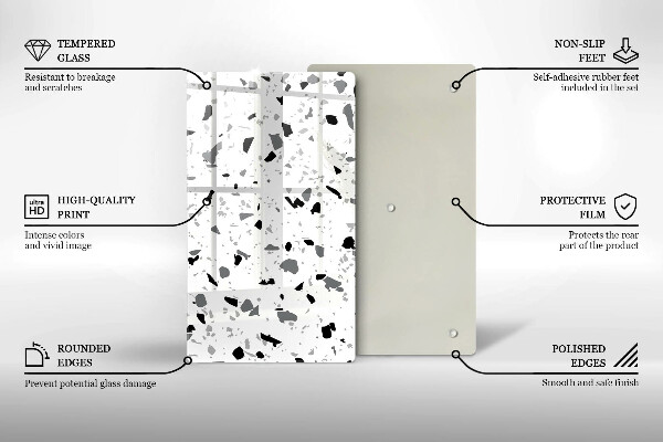 Proteção para placa de indução Grés decorativo