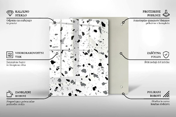 Proteção para placa de indução Grés decorativo