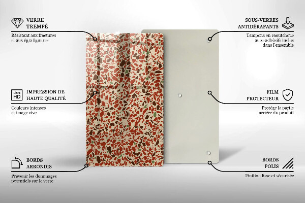 Proteção para placa de indução Pequenos grés