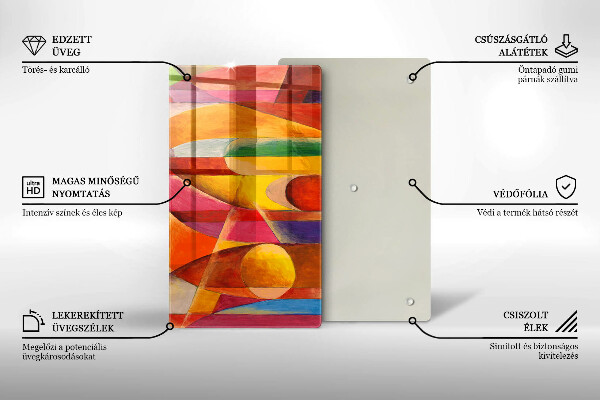 Protetor de bancada Abstração colorida