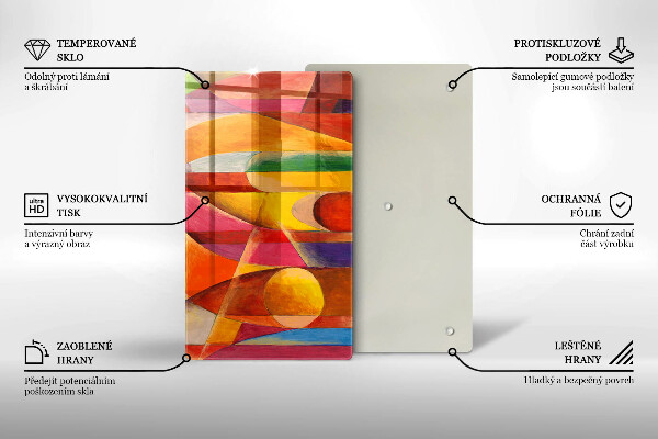 Protetor de bancada Abstração colorida