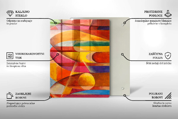 Protetor de bancada Abstração colorida