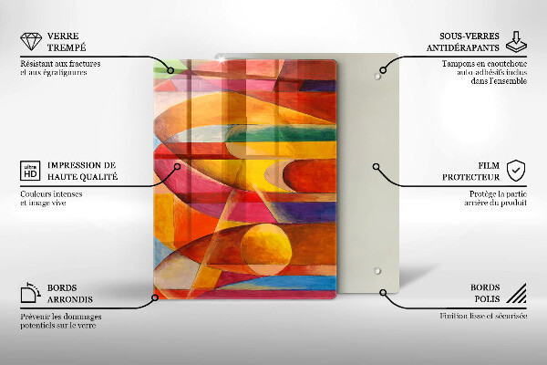 Protetor de bancada Abstração colorida