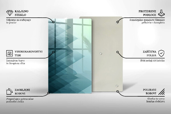 Protetor de placa de indução Montanhas abstratas