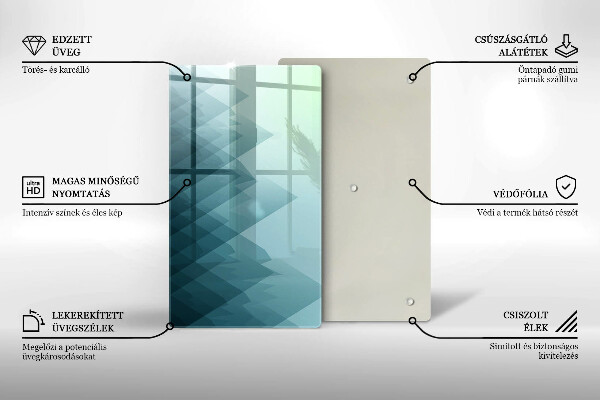 Protetor de placa de indução Montanhas abstratas