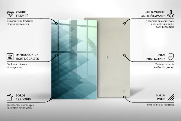 Protetor de placa de indução Montanhas abstratas