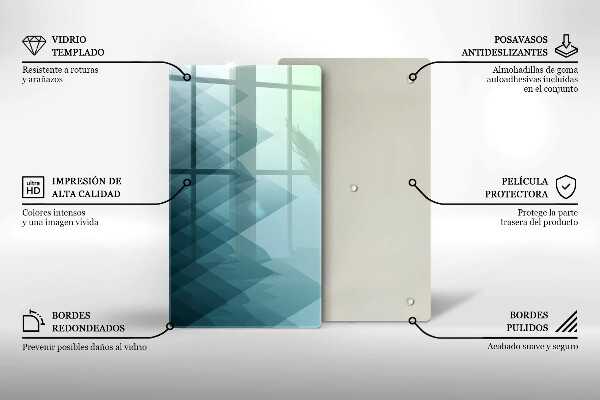 Protetor de placa de indução Montanhas abstratas