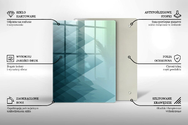 Protetor de placa de indução Montanhas abstratas