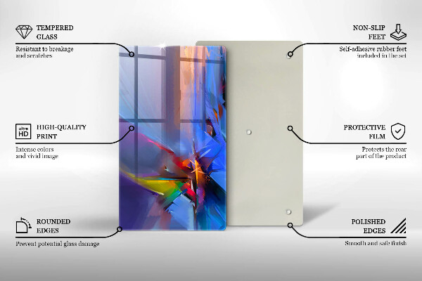 Protetor de placa de indução Abstração pintada