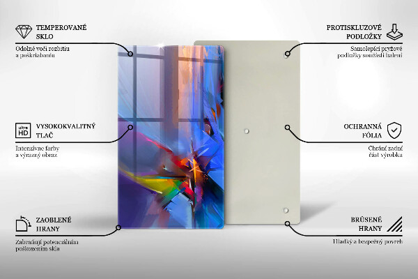 Protetor de placa de indução Abstração pintada