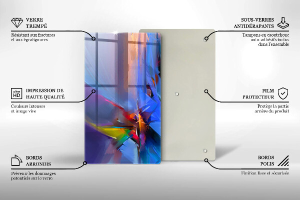 Protetor de placa de indução Abstração pintada