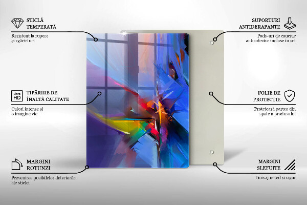 Protetor de placa de indução Abstração pintada