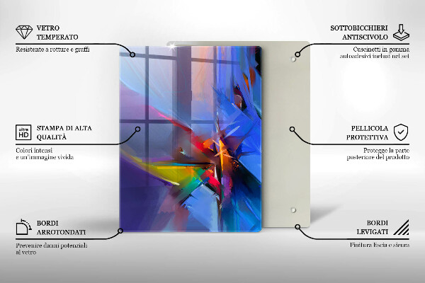 Protetor de placa de indução Abstração pintada