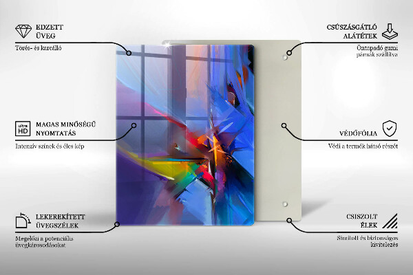 Protetor de placa de indução Abstração pintada