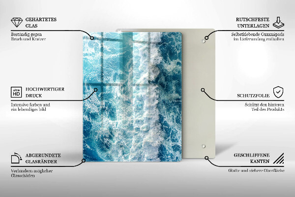 Proteção para placa de indução Ondas do mar
