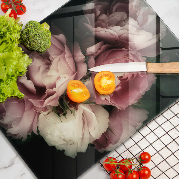 Protetor de bancada Flores de peônia