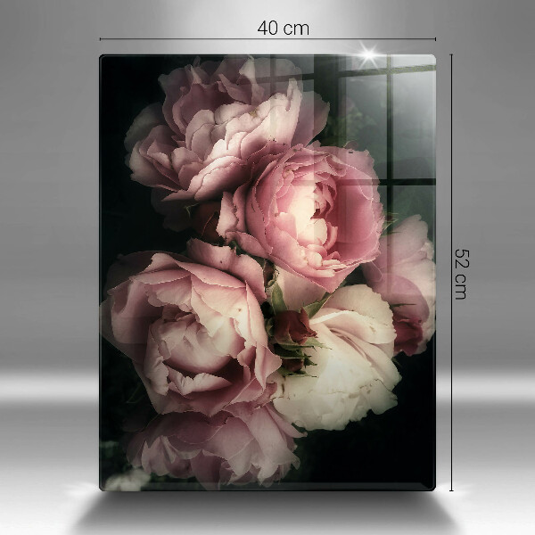 Protetor de bancada Flores de peônia