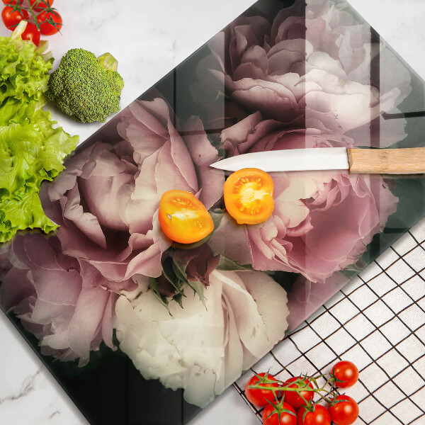 Protetor de bancada Flores de peônia