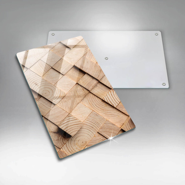 Protetor de bancada Quadrados de madeira