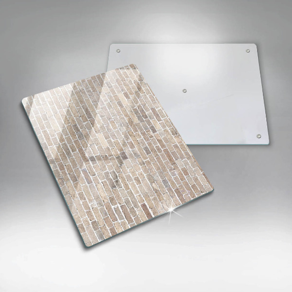 Protetor de placa de indução Parede de tijolos claros