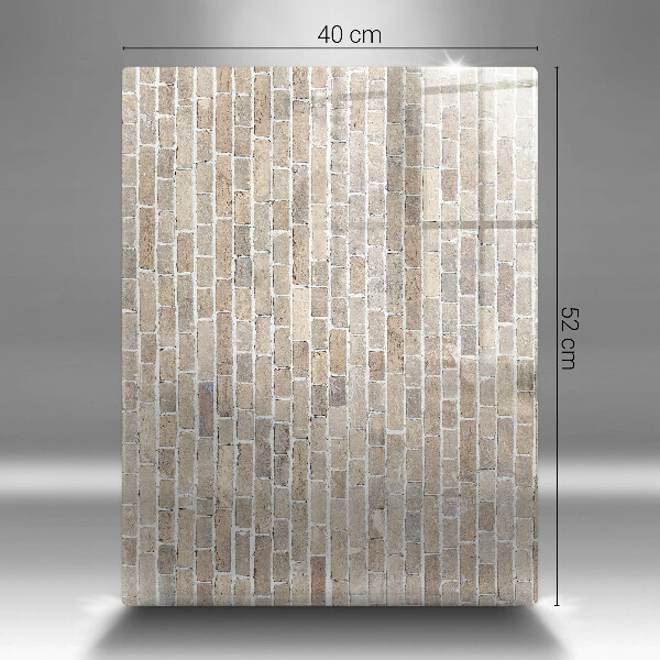 Protetor de placa de indução Parede de tijolos claros