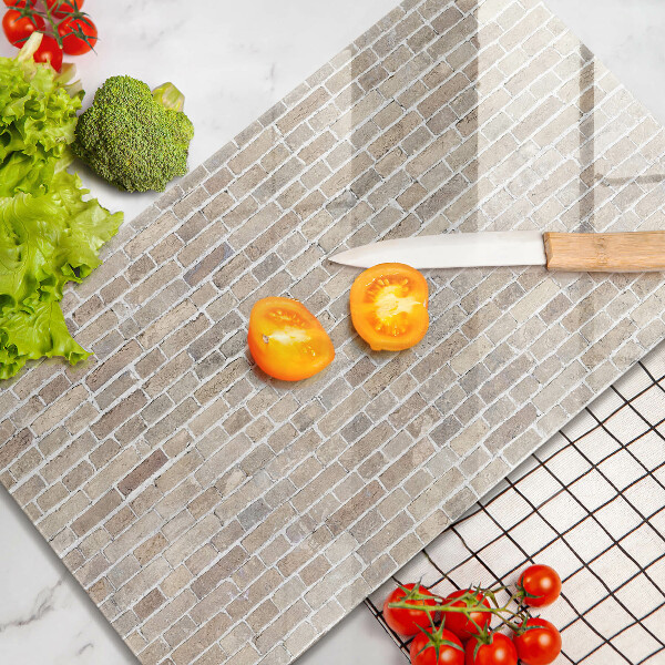 Protetor de placa de indução Parede de tijolos claros