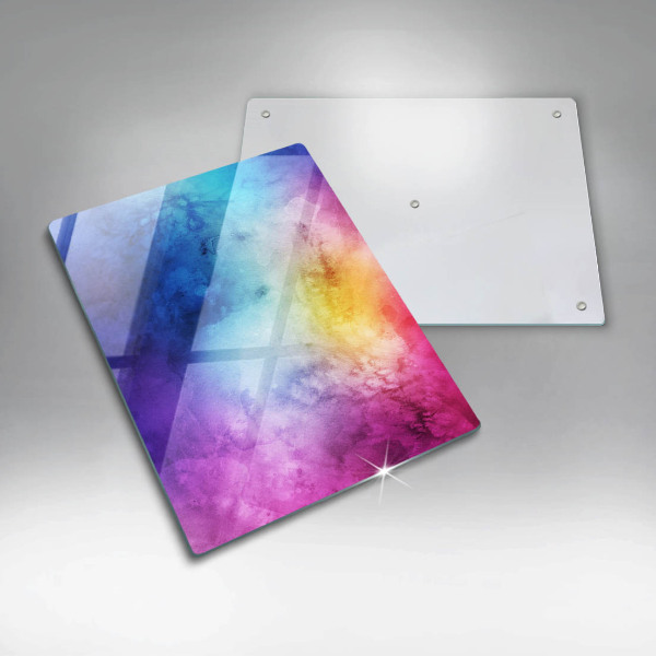 Protetor de bancada Manchas de aquarela de arco-íris