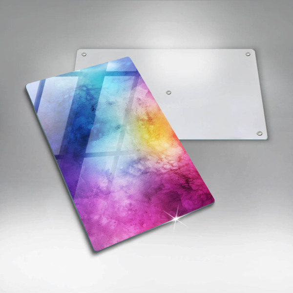 Protetor de bancada Manchas de aquarela de arco-íris
