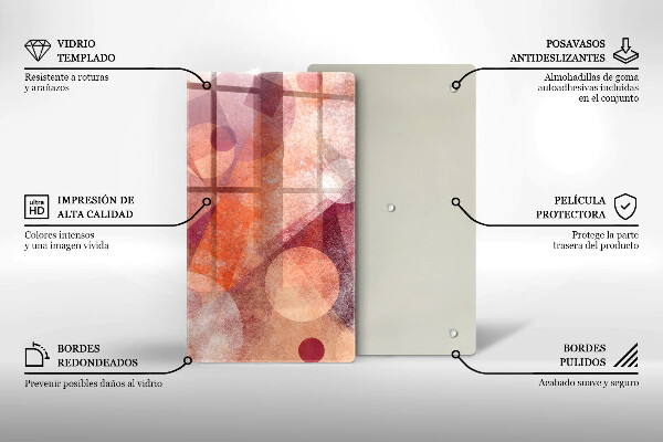 Proteção para placa de indução Arte abstrata