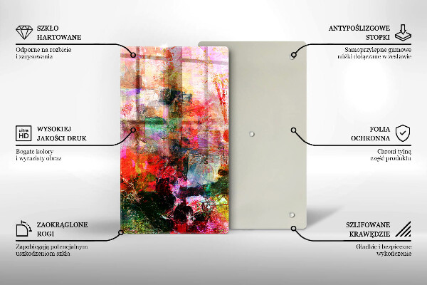 Protetor de bancada Abstração de tinta